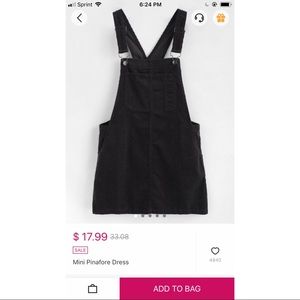 Mini pinafore dress